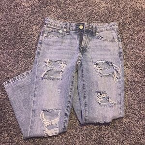 denim low rise aeropostale jeans